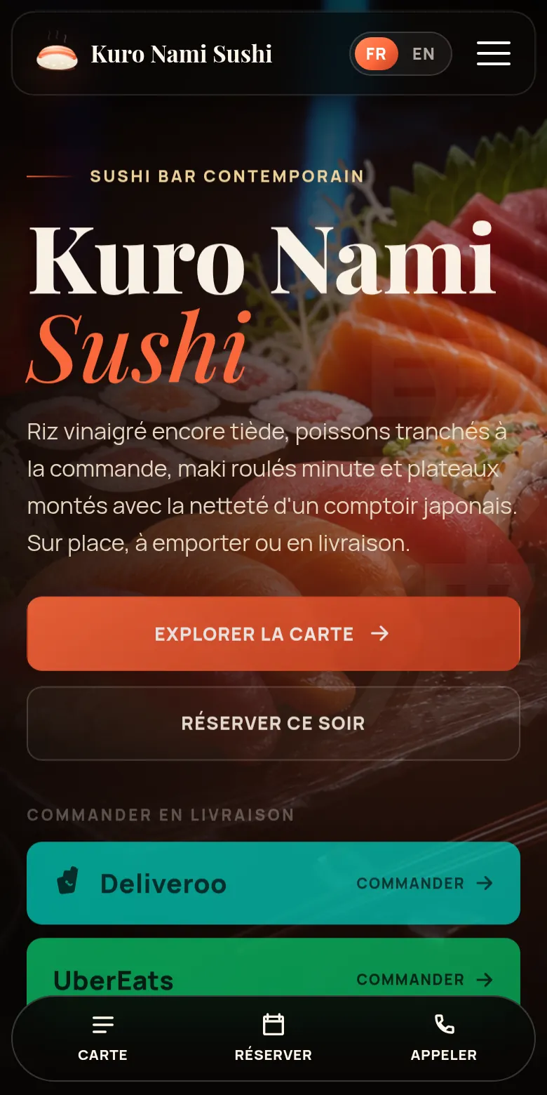Kuro Nami Sushi — aperçu